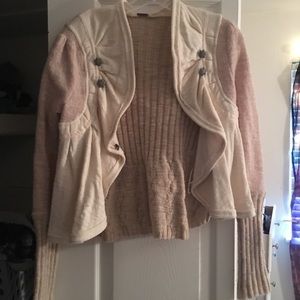 Free people beige/light pink sweater
